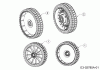 MTD Smart 53 SPB 12A-PC8R600 (2014) Spareparts Wheels
