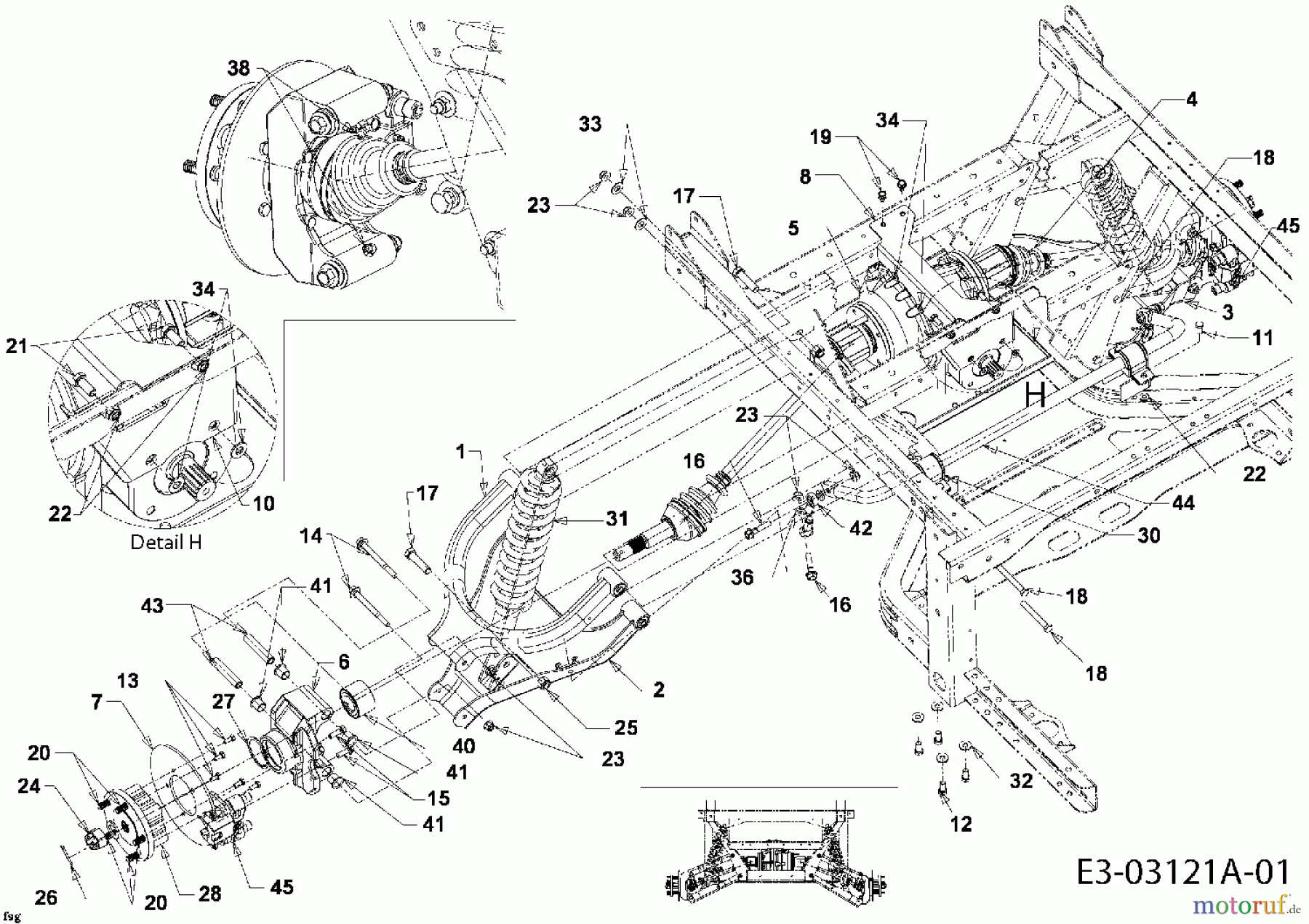 Massey Ferguson Rear axles, Rear brakes, Rear differential, Rear