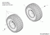 MTD BE 107 T 13HM76KG648 (2015) Listas de piezas de repuesto y dibujos Rear wheels 20x8 from 01.07.13