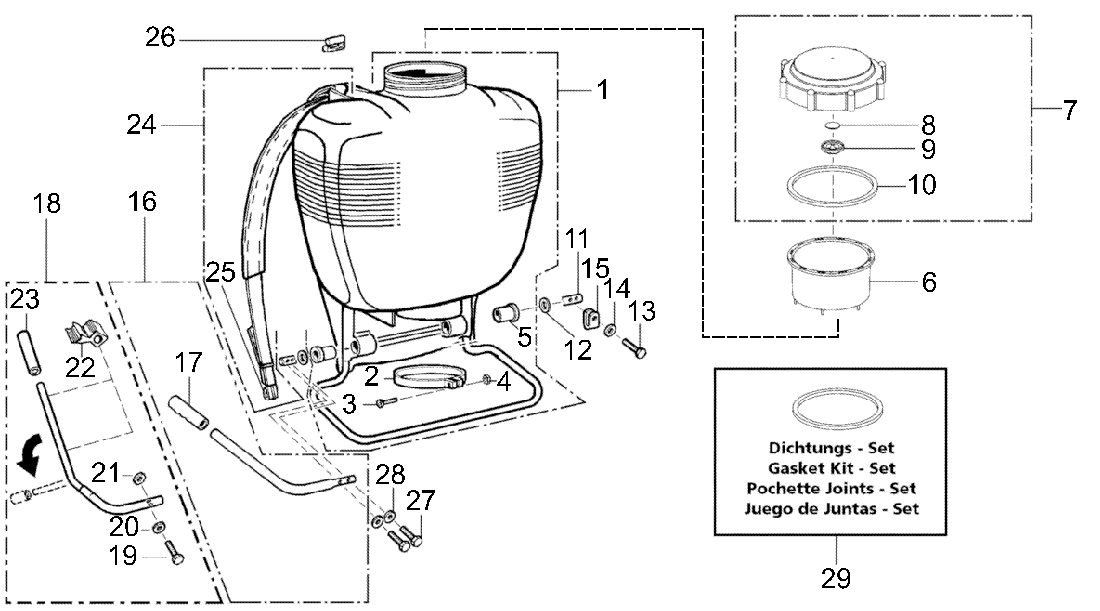 Solo Backpack Sprayer Spare Parts