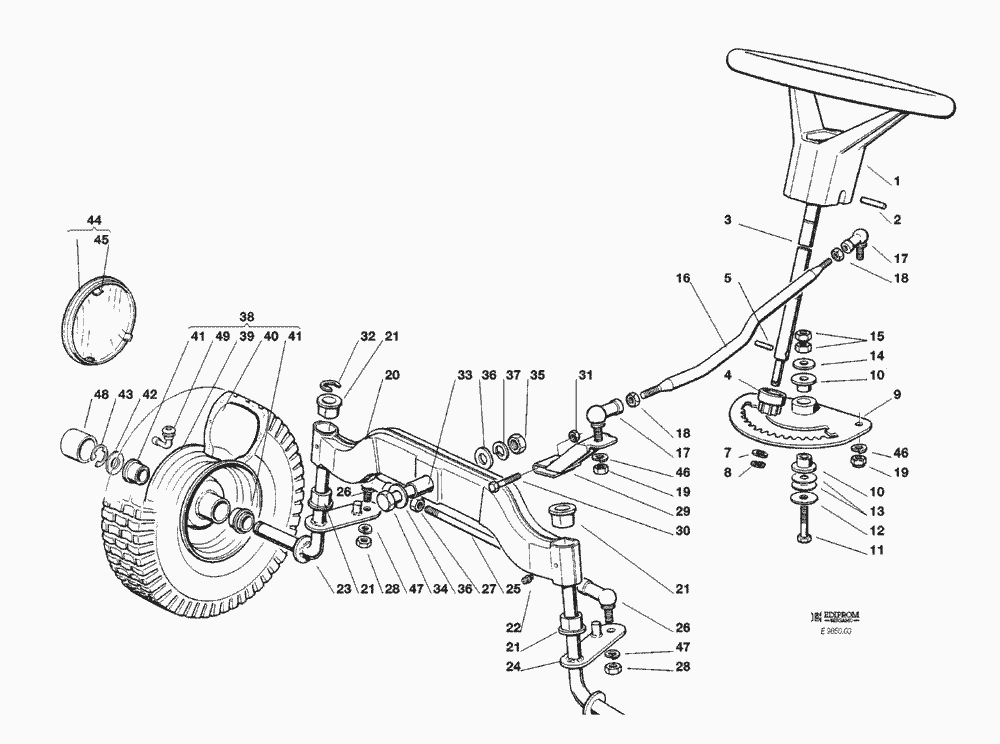 Spare Parts Lists for Solo Lawn Mower STEERING Ersatzteil Shop