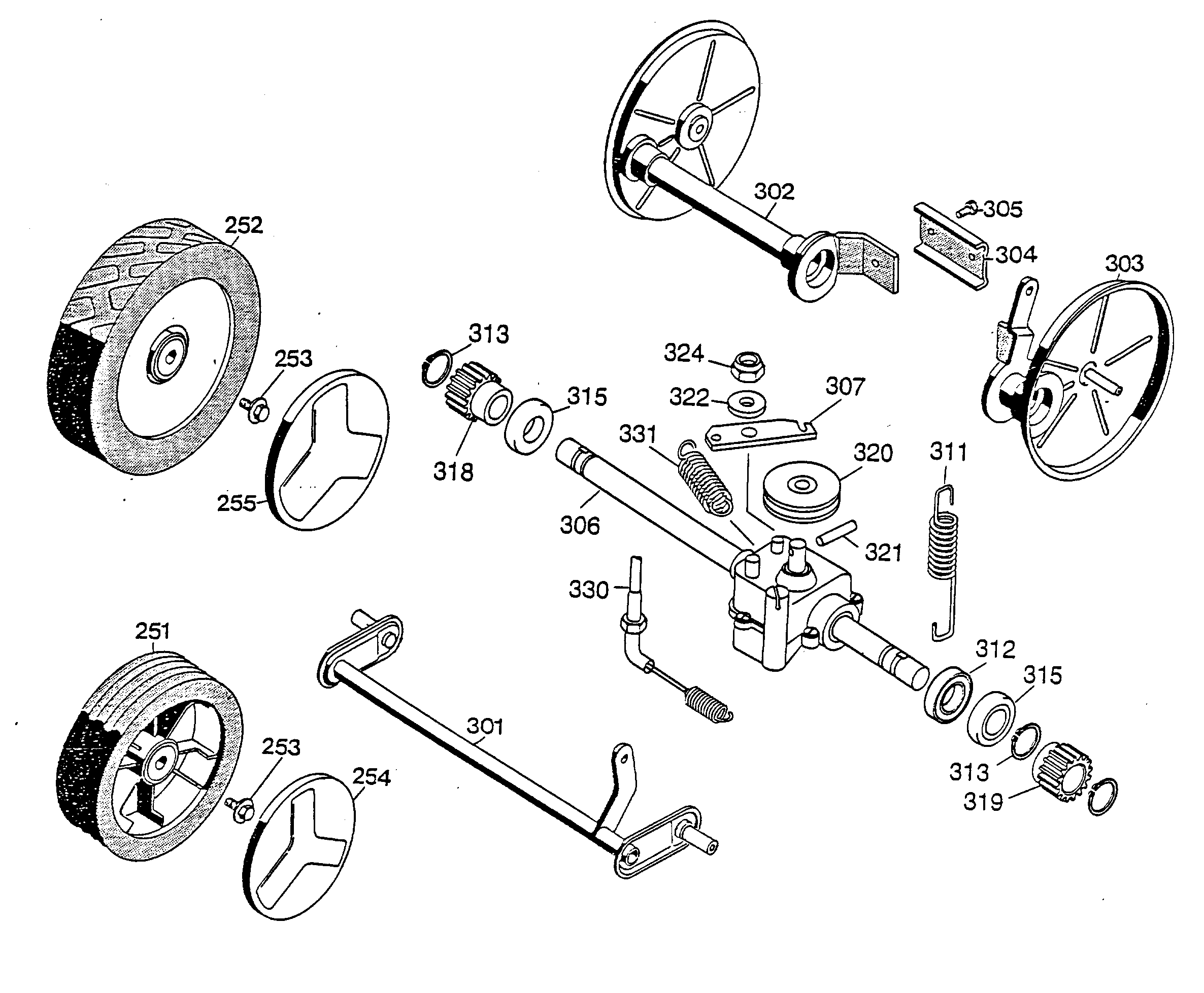 Spare Parts Lists for Wolf Mowers Wheels, Axle Ersatzteil Shop
