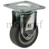 Industry unit fixed castors with plain bearing integrated in wheel