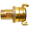 Gardening Suction and High Pressure Coupling with male thread, brass
