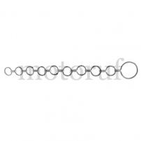 Top Parts Flat link collar chain galvanised