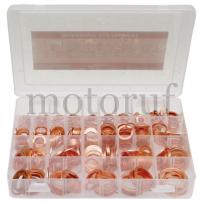 Industry and Shop Assortment copper sealing rings (plastic box)