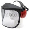 Gardening hearing and face protection combination