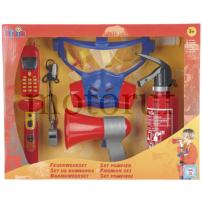 Toys Fire brigade set, medium, 7 pieces