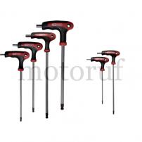 Top Parts ERGOTORQUEplus® T-handle ball-head Allen angled socket spanner set, 8-pcs., 2-10mm