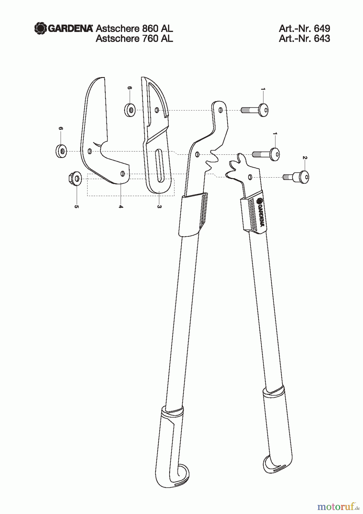 Gardena Gartenschere Astschere 740 B