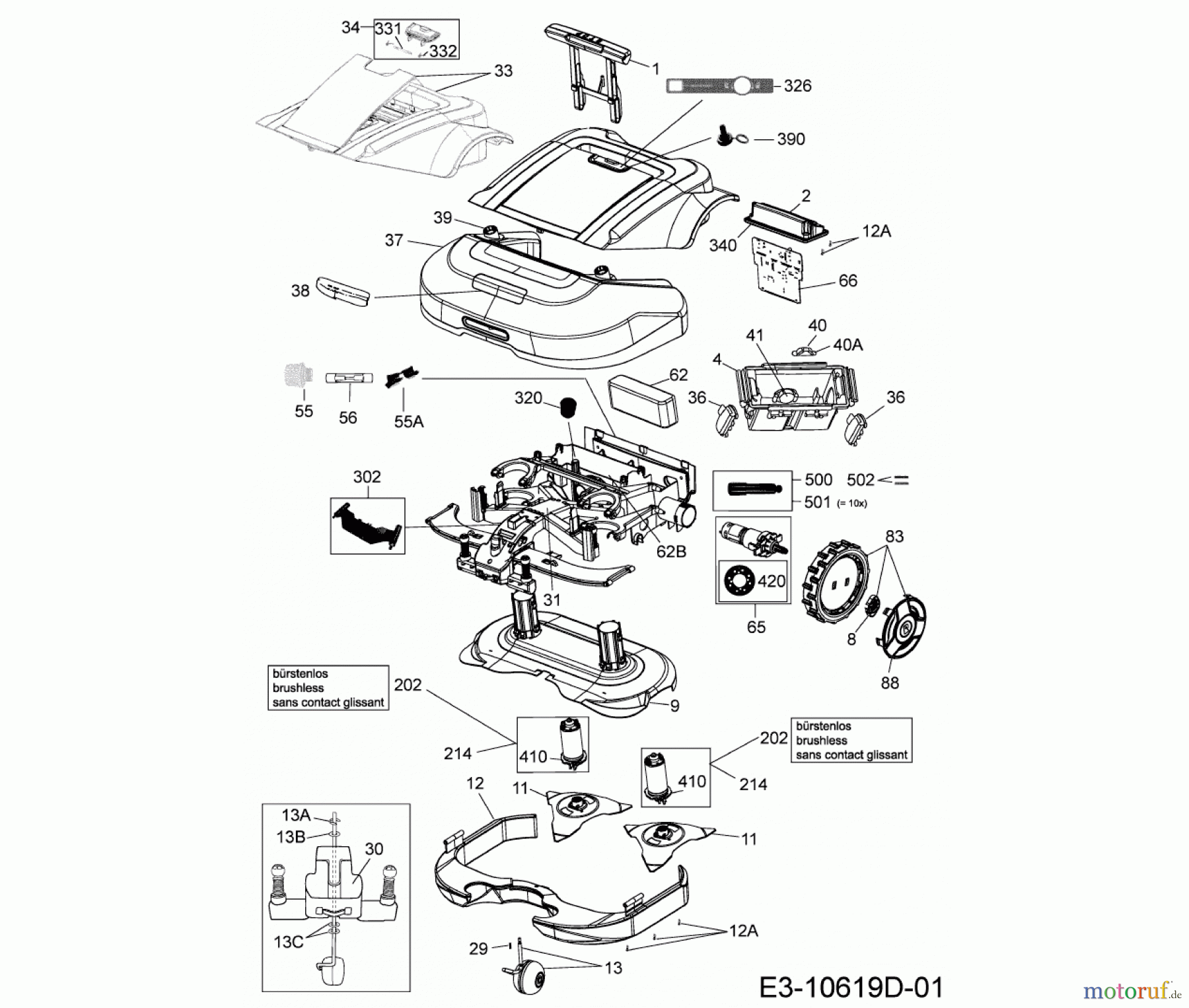  Robomow Robotic lawn mower RS615U 22BSBA-A619 (2020) Basic machine