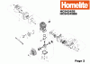 Homelite Benzin HCS4245B Spareparts Seite 2