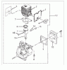 Homelite Benzin F2015 Listas de piezas de repuesto y dibujos Zylinder, Kolben