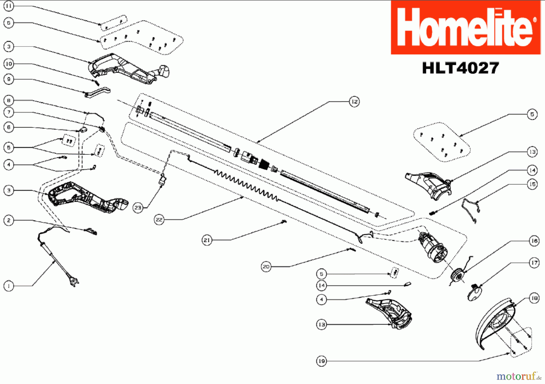  Homelite Trimmer Elektro HLT4027