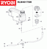 Ryobi Benzin RLM4617SM Spareparts Tank