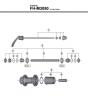 Shimano FH Free Hub - Freilaufnabe Spareparts FH-M3050 -3839 Kassettennabe für Scheibenbremse
