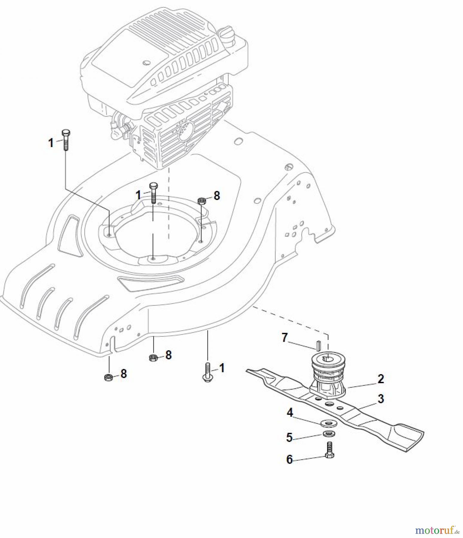  Global Garden Products GGP Rasenmäher Benzin Mit Antrieb 2017 CRC-CSC 534 WS - CRC-CSC WSQ Blade