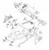 Global Garden Products GGP Benzin Mit Antrieb 2017 MP2 504 SE-R (Roller) Spareparts Deck And Height Adjusting