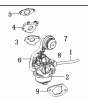 LONCIN Motoren Schneefräsen Motor LC175FDS Spareparts Vergaser