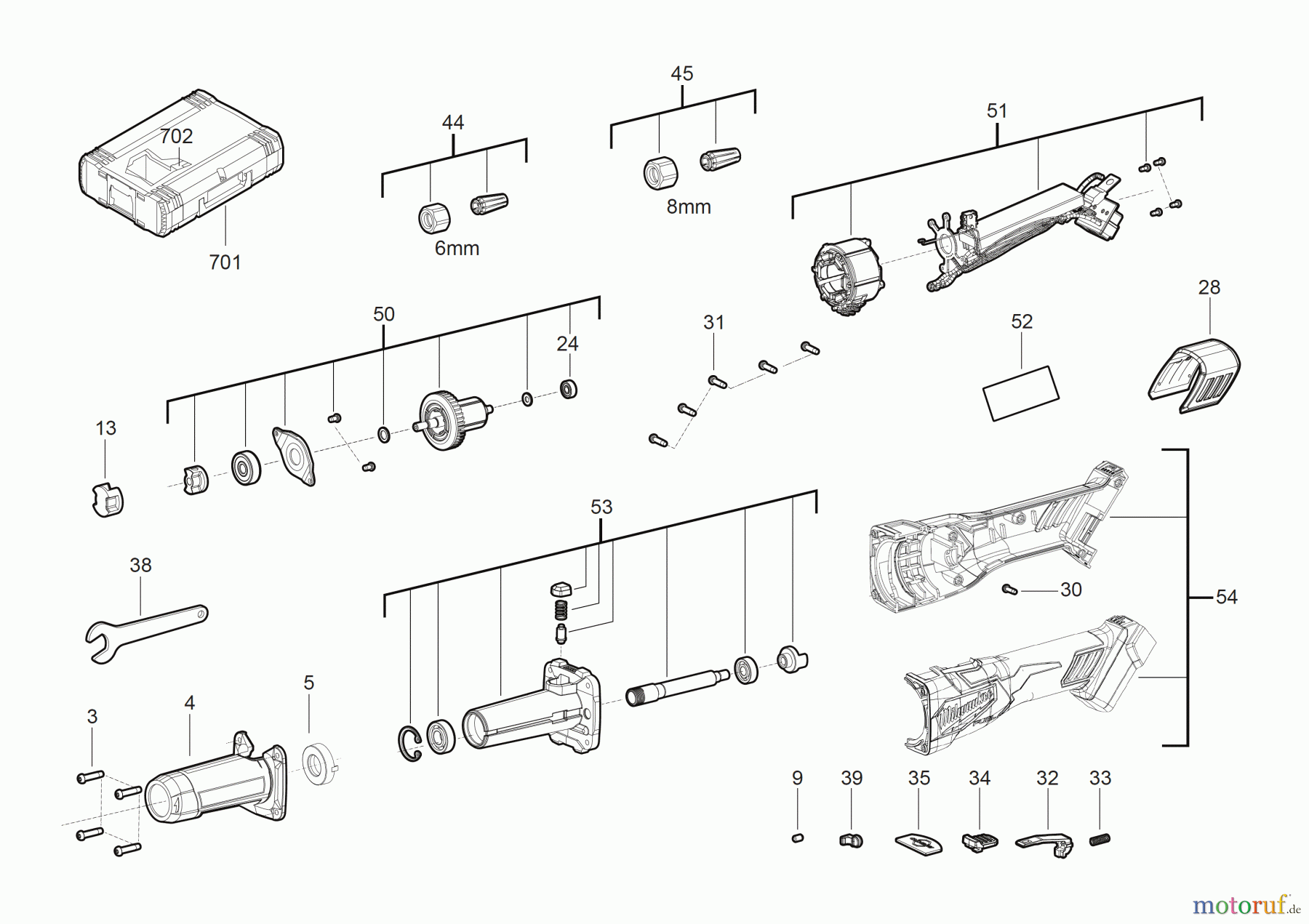  Milwaukee Akku-Geräte Schleifen und Polieren GERADSCHLEIFER M18 FDGRB Seite 1