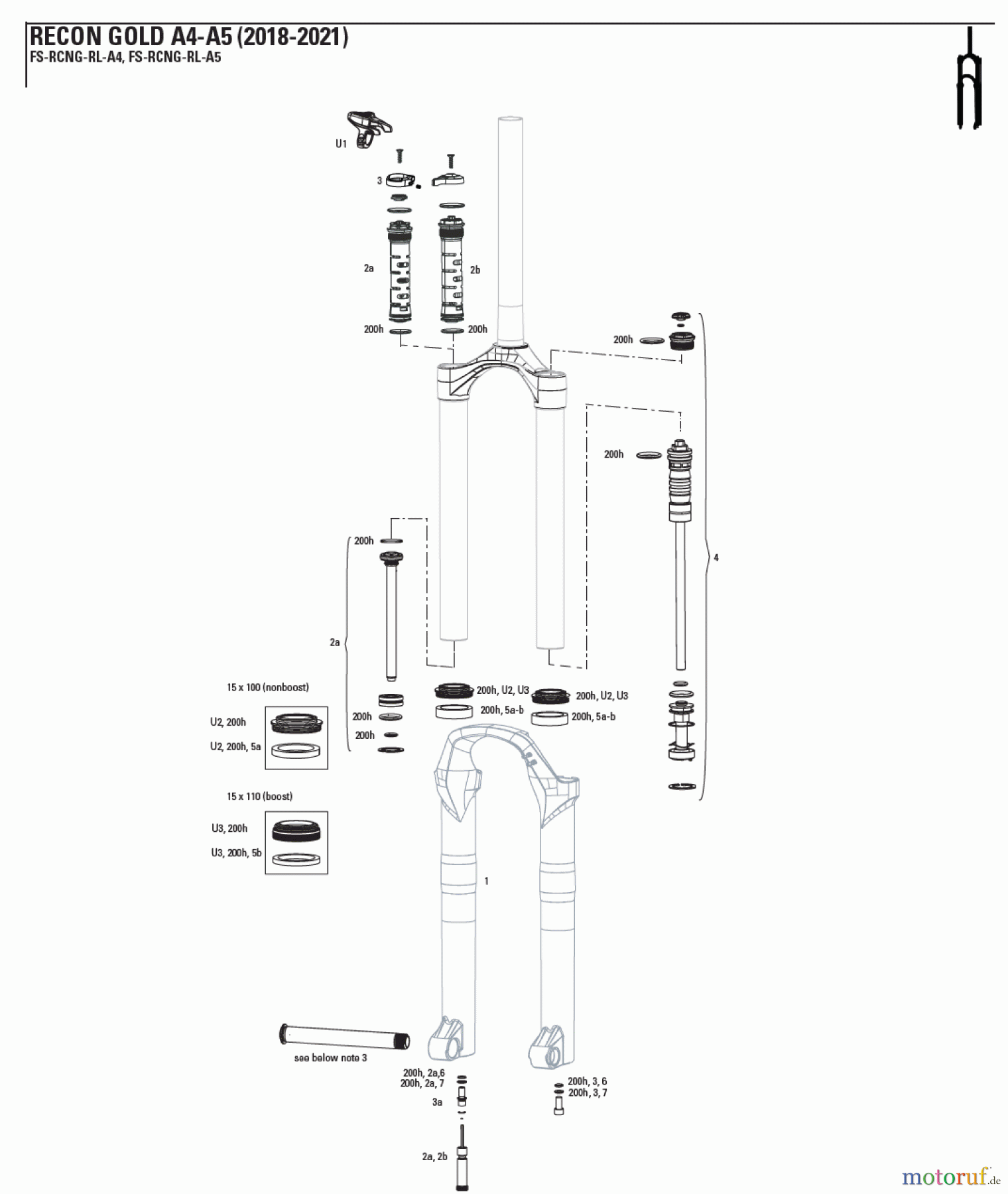  Sram RockShox RECON GOLD A4-A5 (2018-2021)