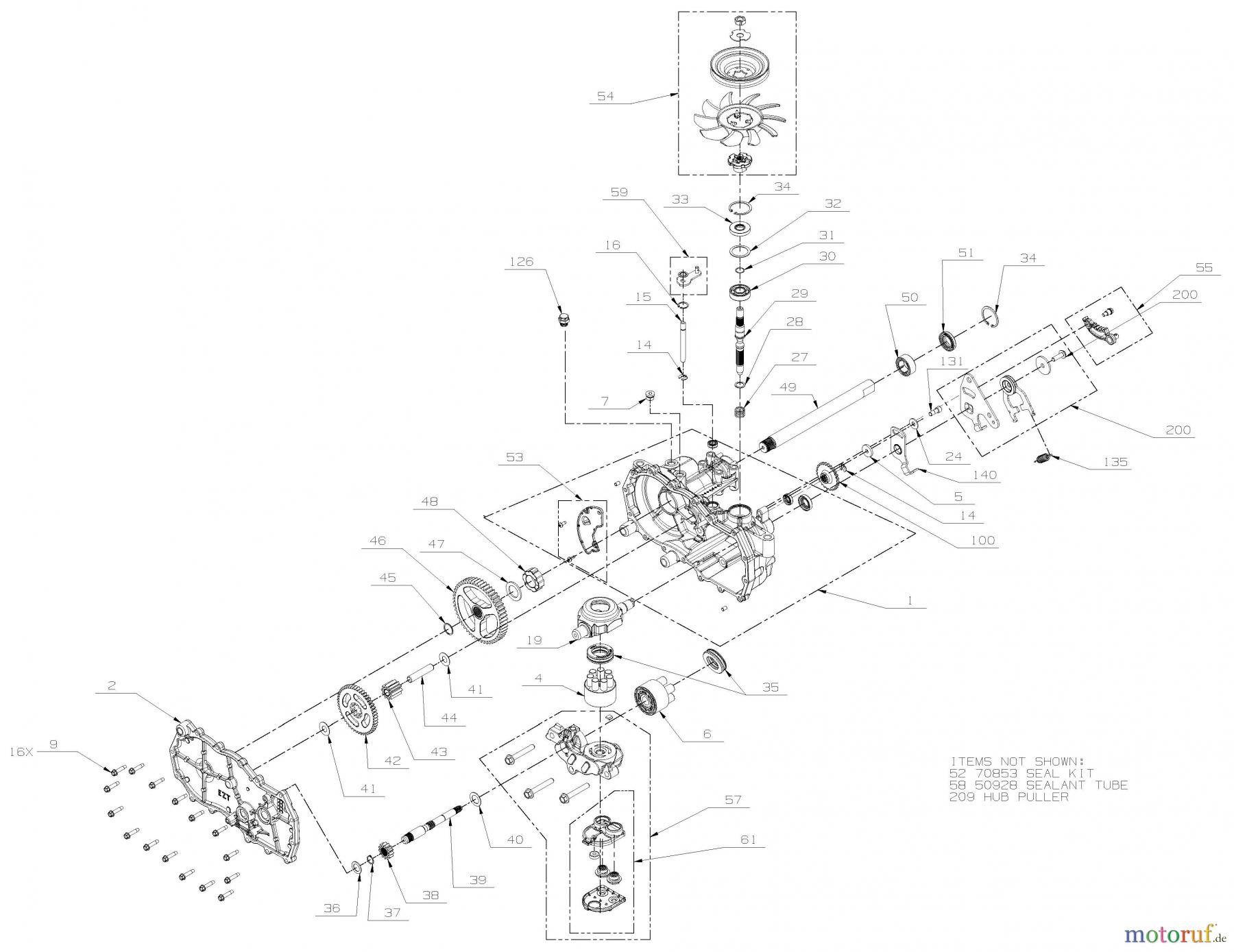  AS-Motor (neu) Ariens Rasen Zero-Turn - Ride On IKON 915331 IKON-X ARIENS 42' CE-KAWASAKI 915331 (080000 - ) Ikon-X 42 CE  Transmission - 05172800