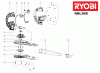 Ryobi Blasgeräte Listas de piezas de repuesto y dibujos RBL36B