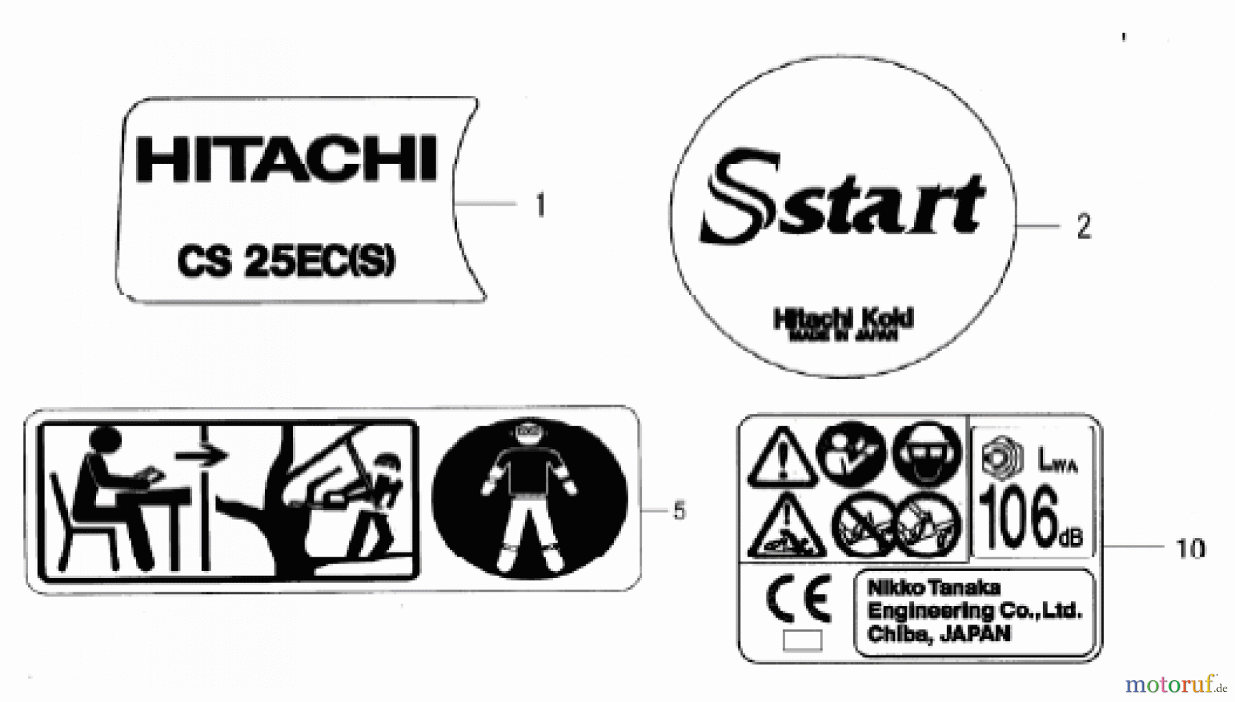  Hitachi Motorsägen ET-Liste CS25EC(S) Seite 11
