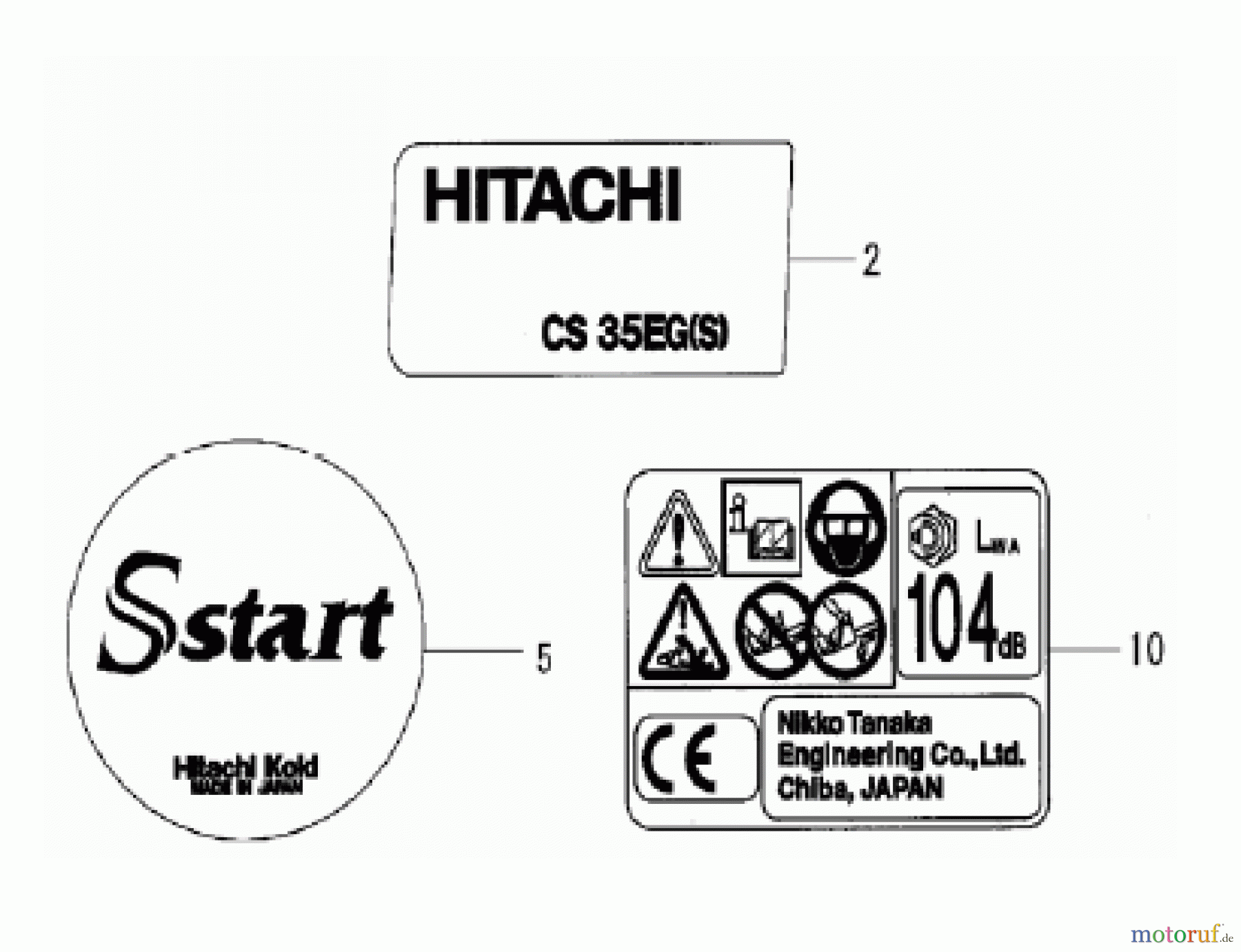  Hitachi Motorsägen ET-Liste CS35EG(S) Seite 13
