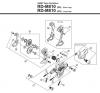 Shimano RD Rear Derailleur - Schaltwerk Spareparts RD-M810-2830D