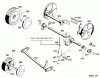 Wolf-Garten 6.42 ACA 4946000 Series B (1997) Spareparts Gearbox, Wheels