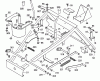 Wolf-Garten SV 4 6150000 Series A (1998) Listas de piezas de repuesto y dibujos Height adjustment, Lower frame