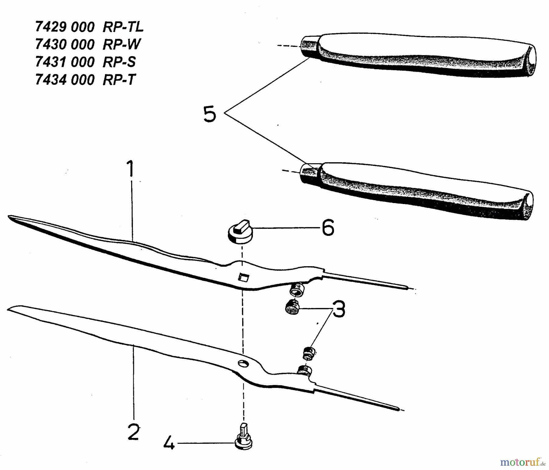  Wolf-Garten Hedge shears manually operated RP-W 7430000  (1998) Basic machine