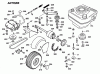 Wolf-Garten Cart OHV 2 6190000 Series B (1999) Spareparts Differential, Drive system, Engine