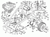 Wolf-Garten OHV 3 6990000 Series B, C (1999) Spareparts Electric clutch, Drive system, Rear wheels