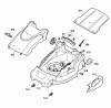 Wolf-Garten Power 1500 4927008 Series A (2006) Spareparts Deck housing