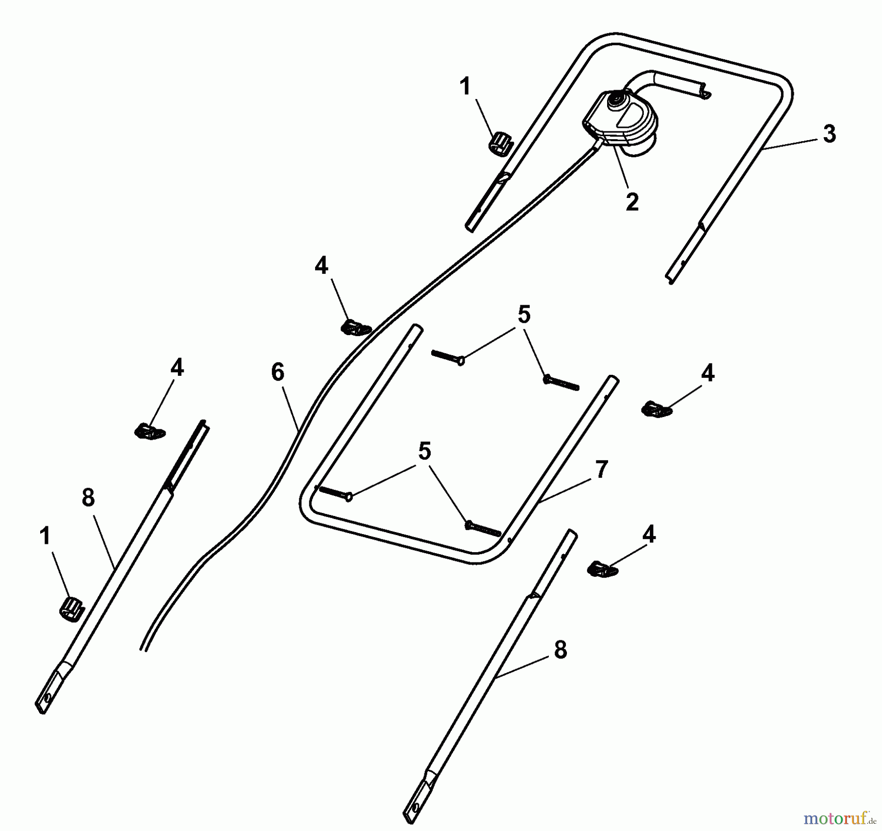 Wolf-Garten Electric verticutter Campus 300 VK 6020006 Series A  (2008) Handle