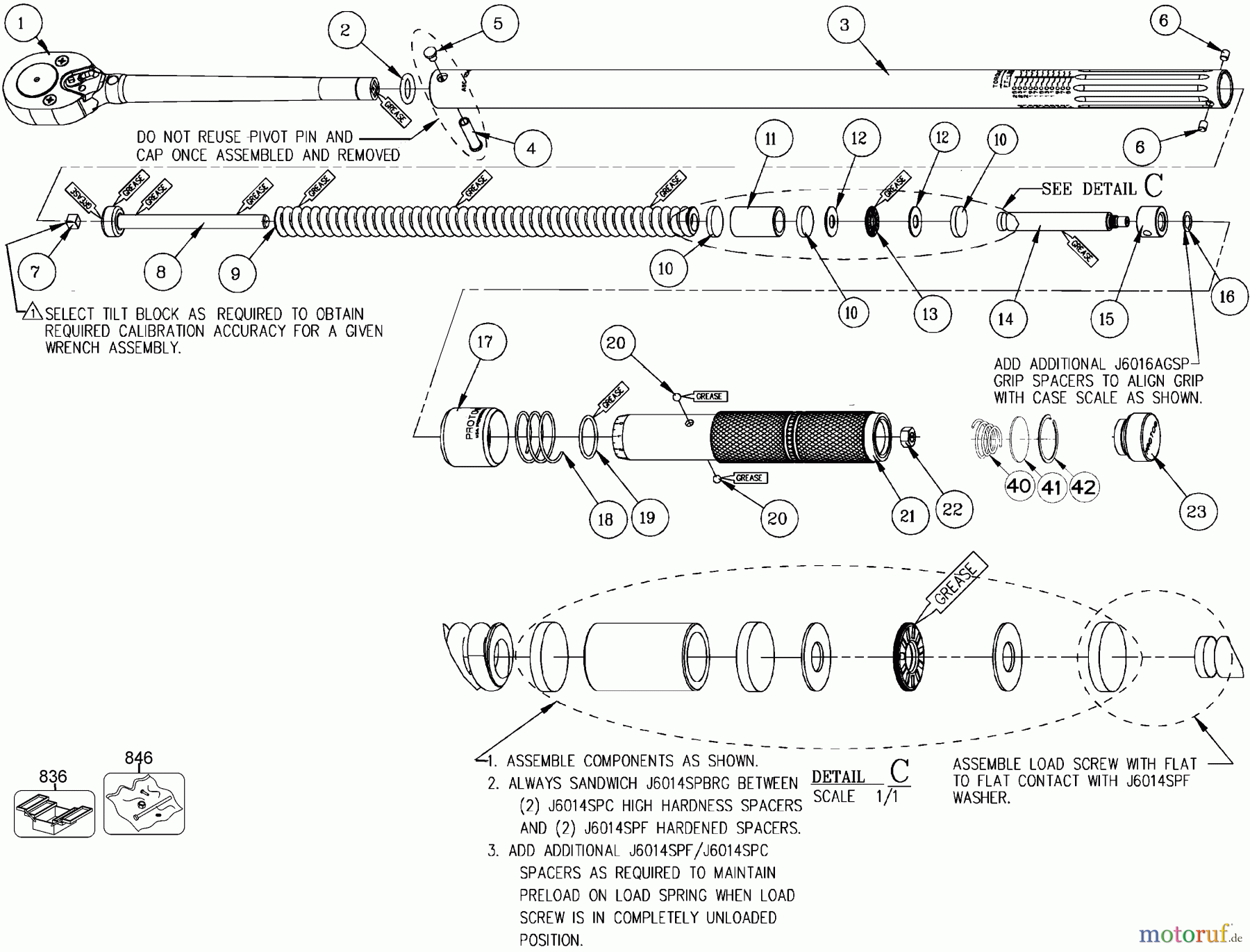  PROTO Divers TQUE WR 1/2DR 30-150 FT L J6016CX Seite 1
