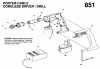 PORTER CABLE CORDLESS DRILL KIT 9851-BDK Spareparts Seite 1