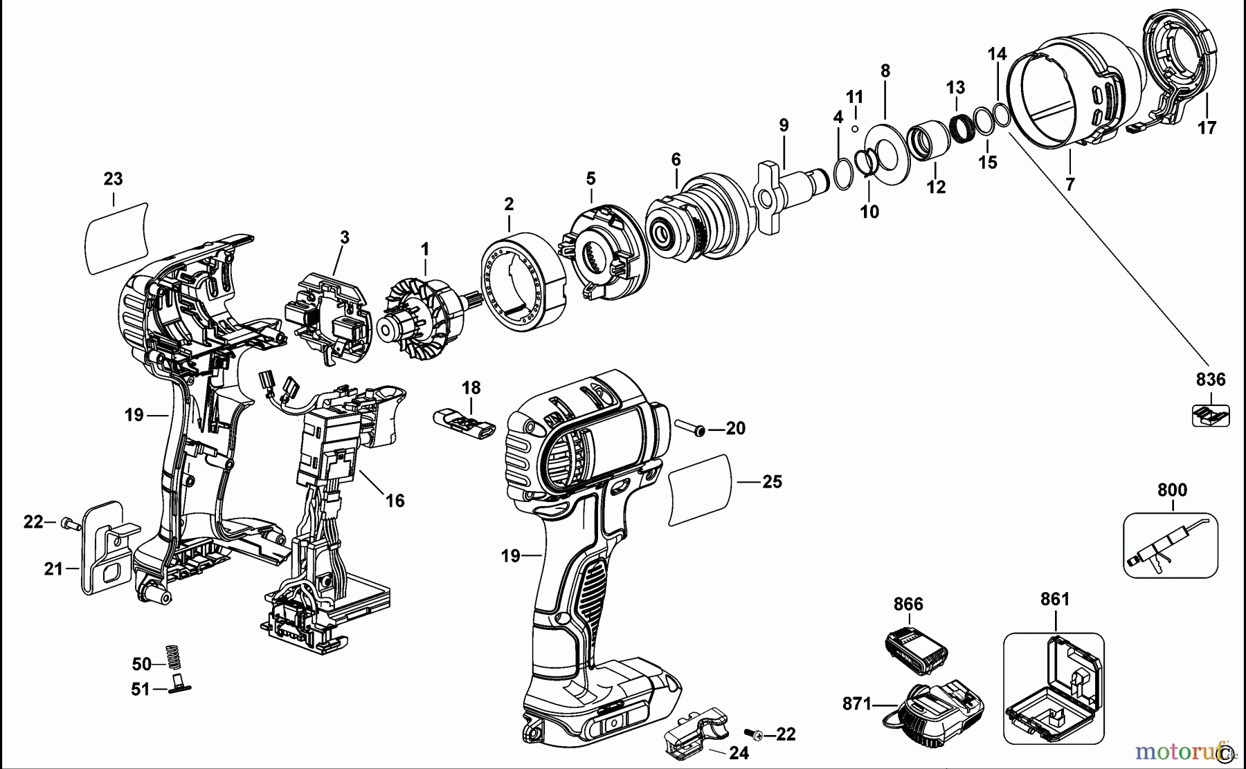  DEWALT SCREWDRIVER IMPACT WRENCHES IMPACT DRIVER DCF885 Seite 1