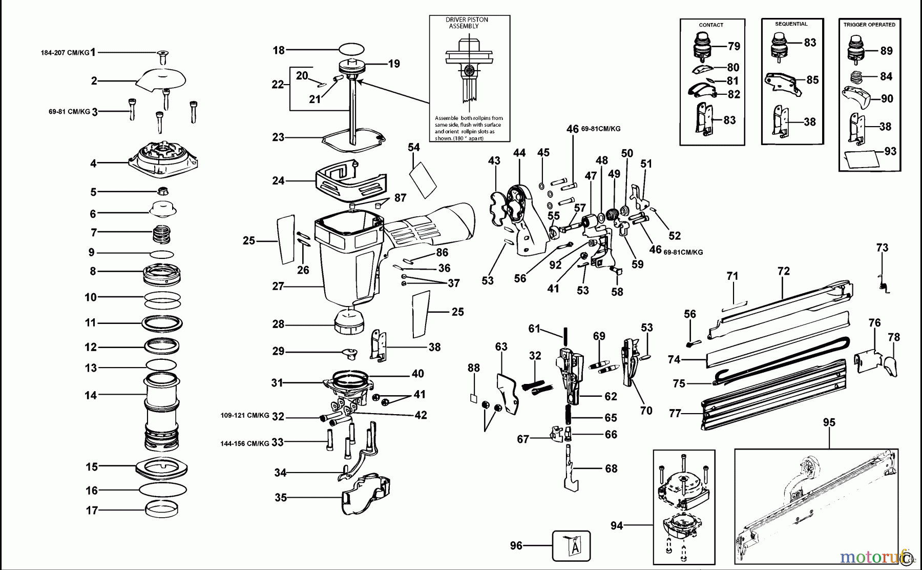  BOSTITCH STAPLER PNEUMATIC STAPLER 650S5-1 Seite 1