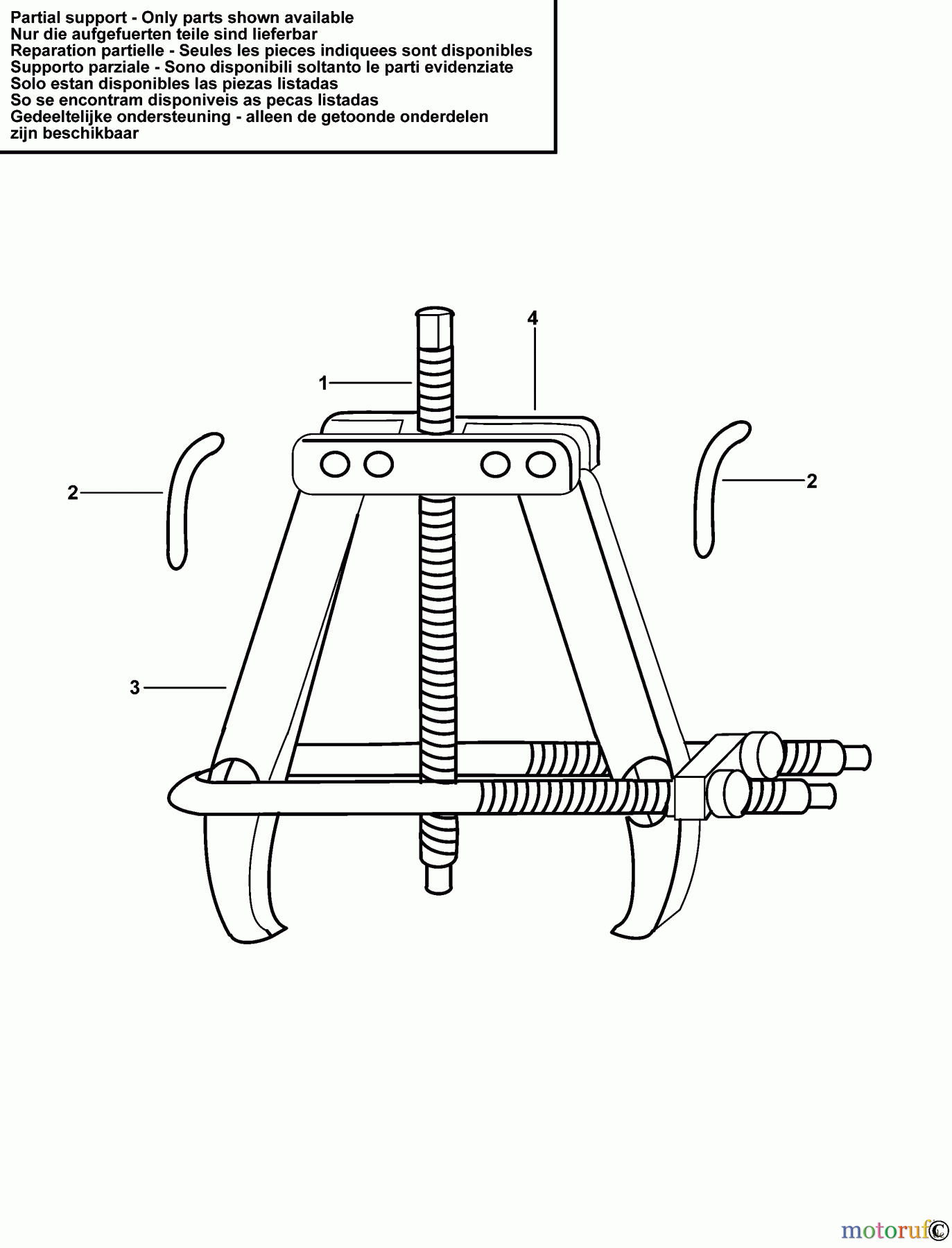 FACOM AUTOMOTIVE TOOLS HYDRAULIC PULLER U.52 Seite 1