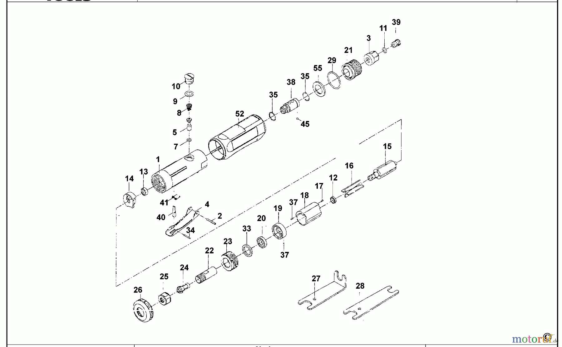  MAC POWER TOOLS GRINDER AGQP100 Seite 1