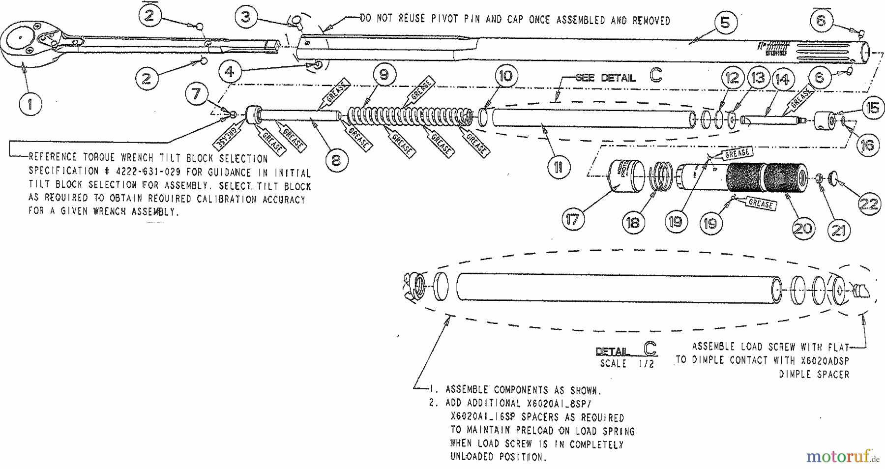  PROTO Divers TORQUE WR 3/4 DR 120-800 J6020NM Seite 1