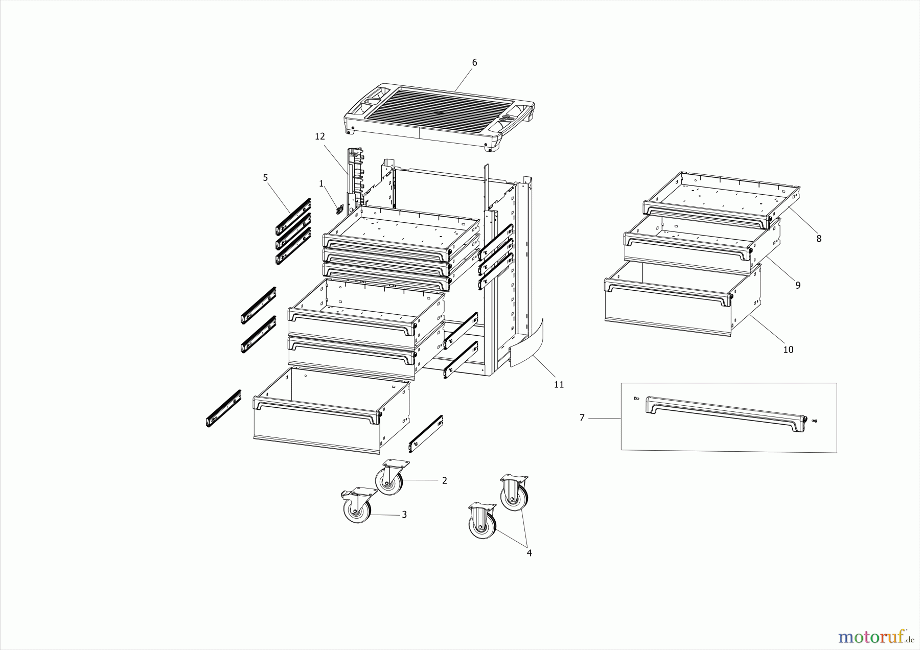  FACOM STORAGE ROLLER CABINET ROLL.6NM4 Seite 1