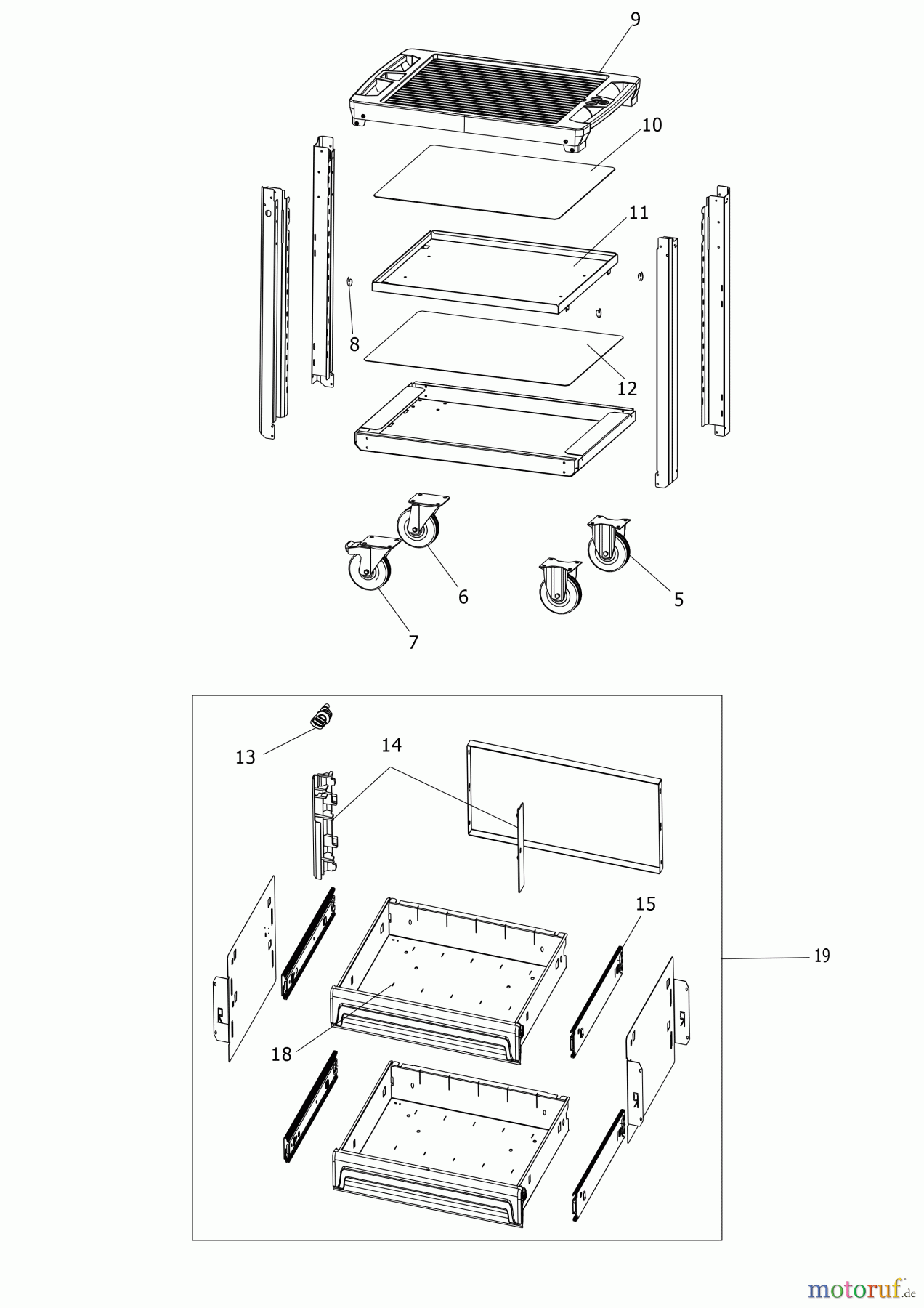  FACOM STORAGE ROLLER CABINET ROLL.UC3S2DM4 Seite 1