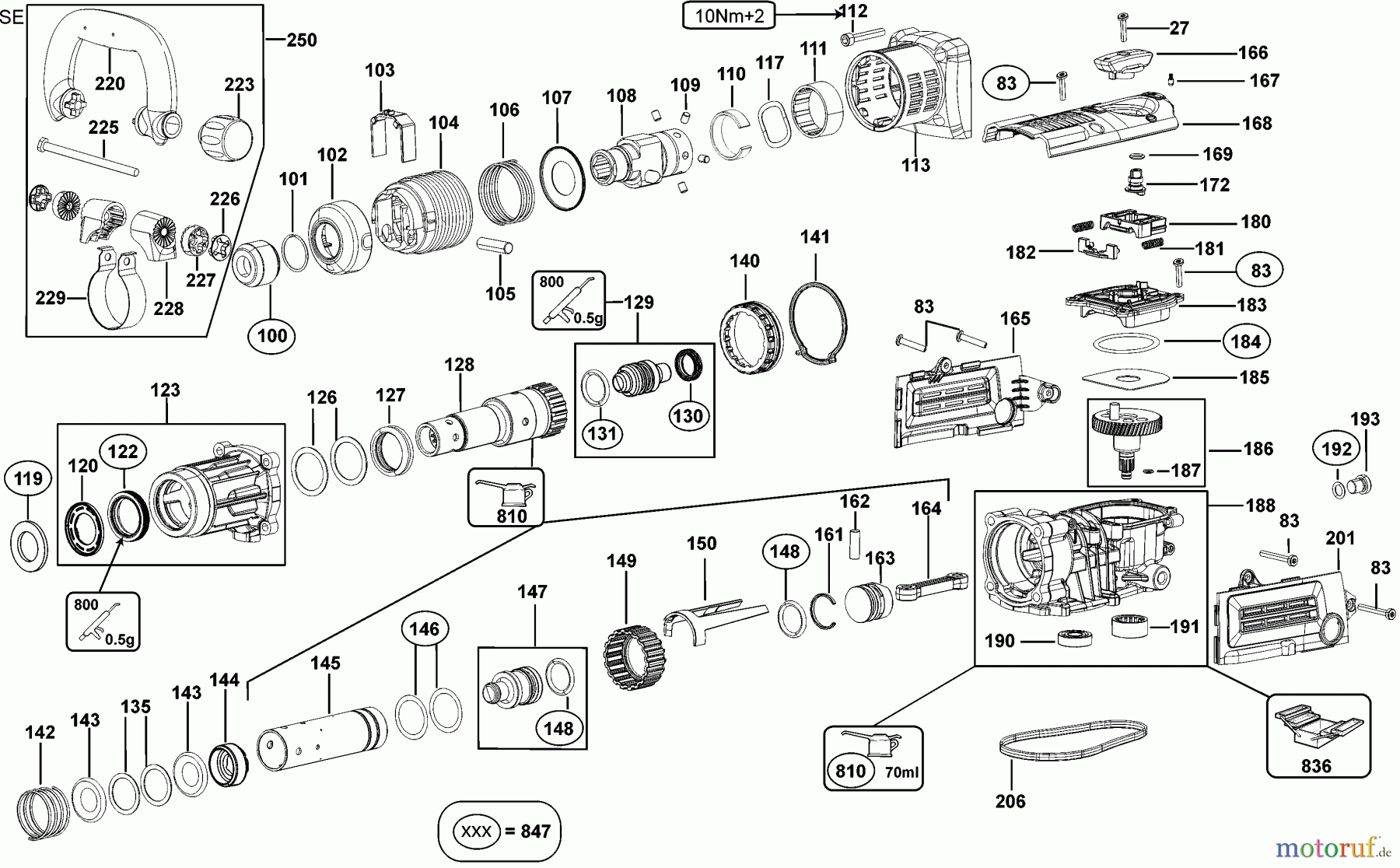  DEWALT HAMMERS CHIPPING HAMMERS ROTARY HAMMER D25851K Seite 2