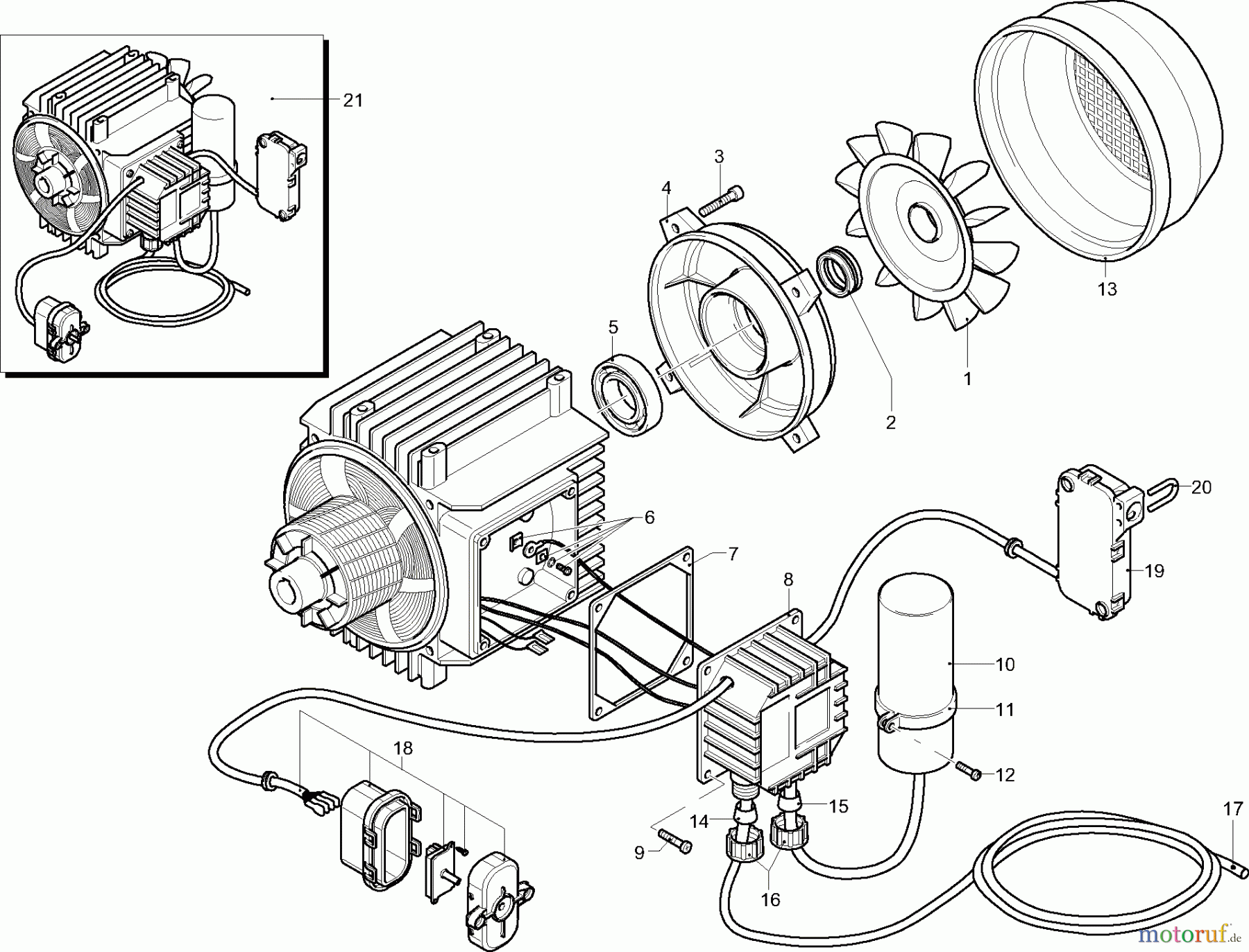  Dolmar Hochdruckreiniger Elektro HP7000 3  Motor