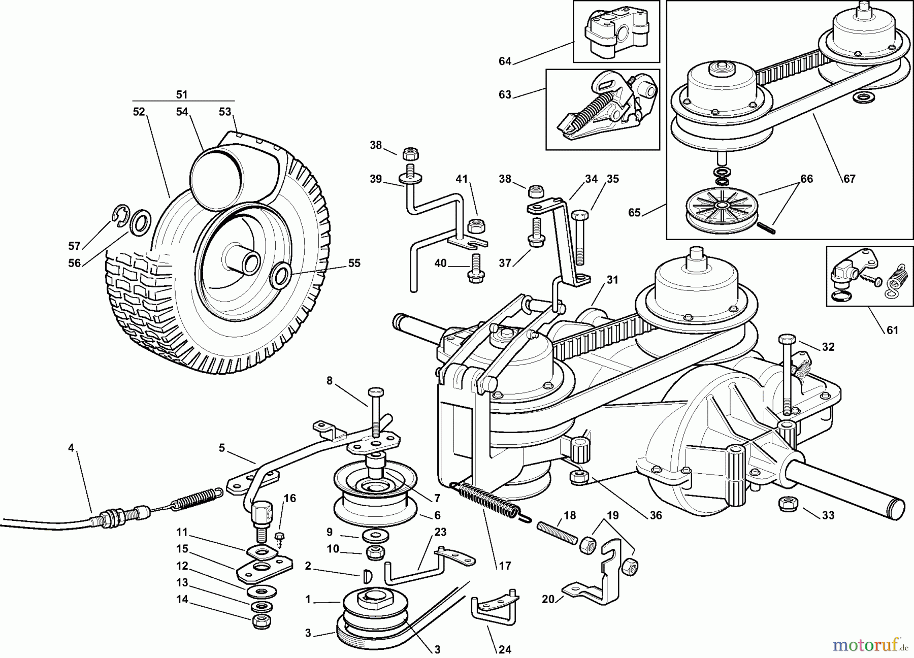  Dolmar Rasentraktoren RM-63.7 RM-63.7 (2010) 6  Getriebe