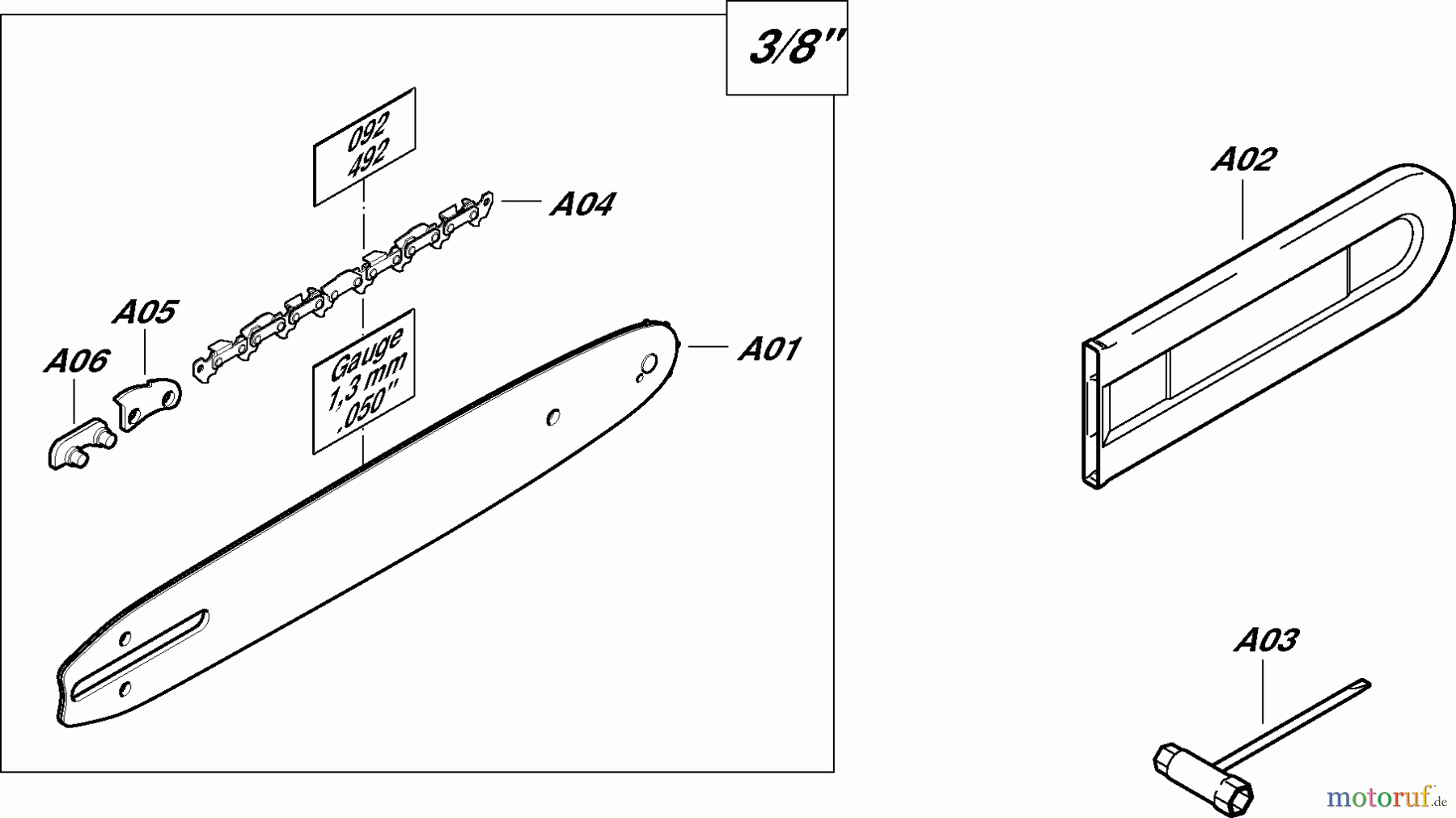  Dolmar Kettensägen Benzin Kettensäge PS352 7  Sägeschienen, Sägeketten, Werkzeug